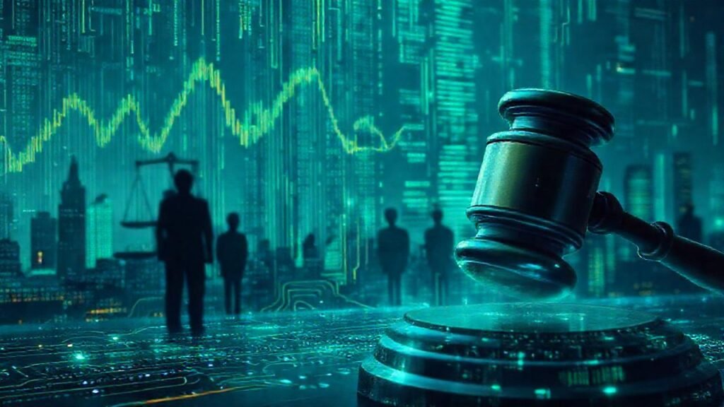 Datos financieros oscuros y futuristas complejos