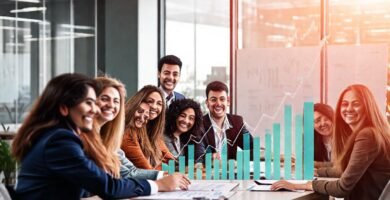 Éxito financiero en un entorno profesional