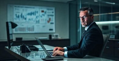 Finanzas digitales en un espacio profesional