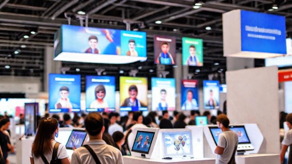 Evento virtual atractivo e interactivo digital