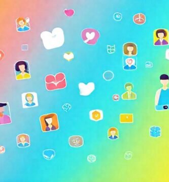 Redes sociales vibrantes e interactivas digitalmente