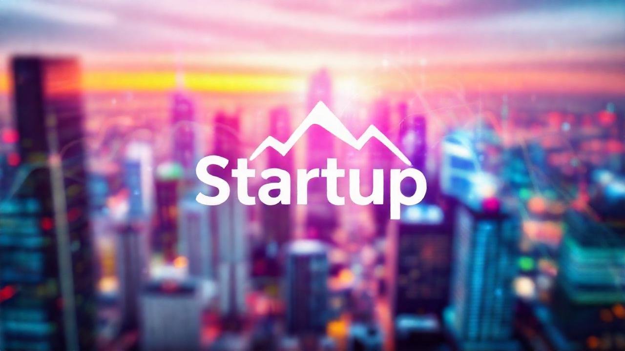 Una startup innovadora visualmente impactante
