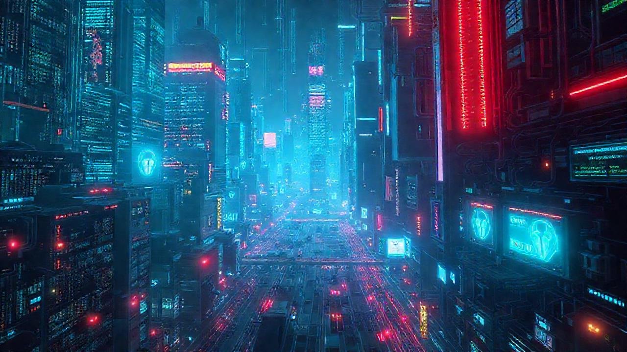Ciudad cyberpunk: datos, códigos y seguridad