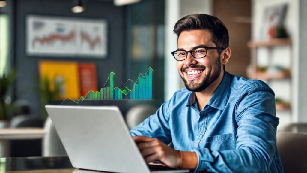 Éxito financiero y prosperidad visualmente estimulante