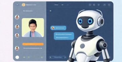 Un chatbot amigable ofrece soporte digital