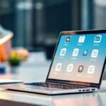 Oficina moderna fusiona digital y tradicional