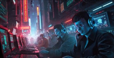 Ciudades cyberpunk digitales