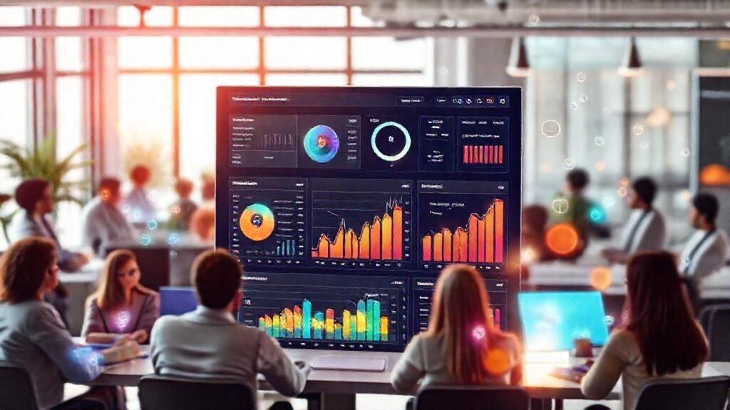 Una interfaz digital moderna y vibrante