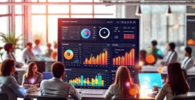 Una interfaz digital moderna y vibrante