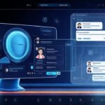 Interfaz digital futurista y automatizada