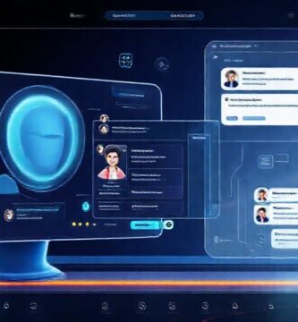 Interfaz digital futurista y automatizada