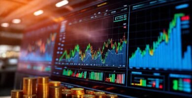 Análisis financiero digital optimista y dinámico