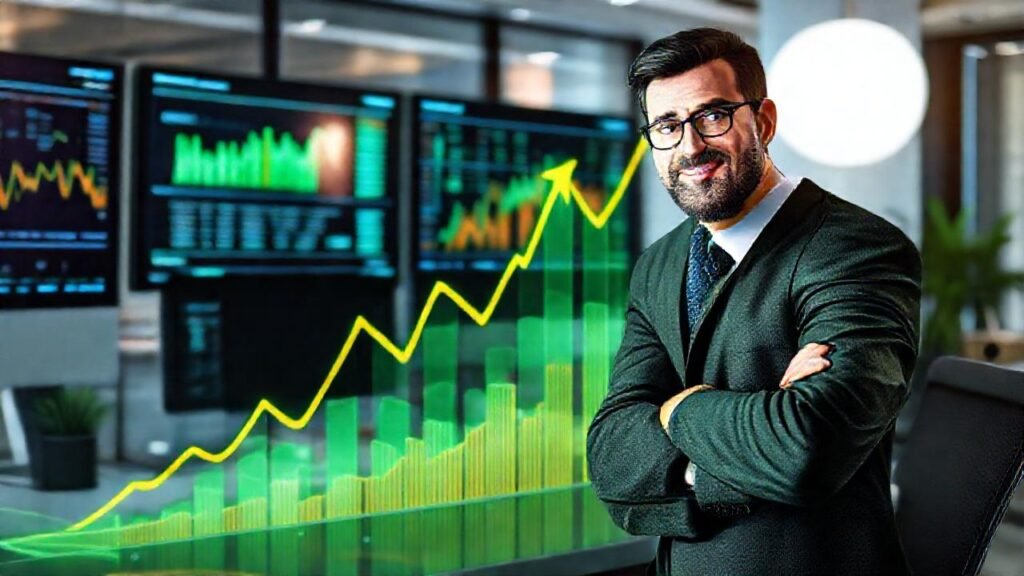 Gráficos ascendentes transmiten confianza financiera