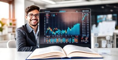 Éxito empresarial en entorno digital moderno