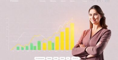 Gráficos financieros muestran crecimiento seguro