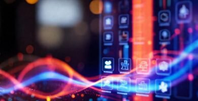 Interfaz digital premium y vibrante